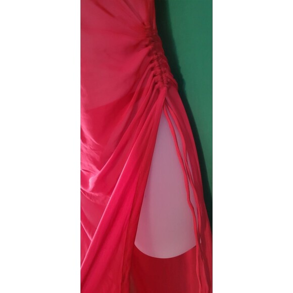 Triangle Halter Bikini With Mesh Cover Up Sz L - Picture 5 of 8